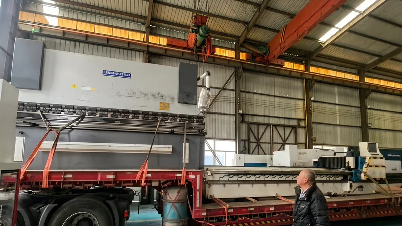 Used press brake NC control loading process